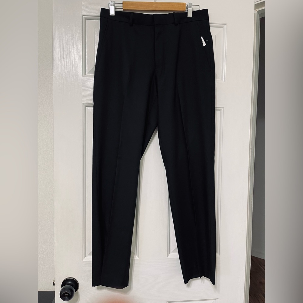 NWT KENNETH COLE NEW YORK Men's Black Dress Pants 31W 30L